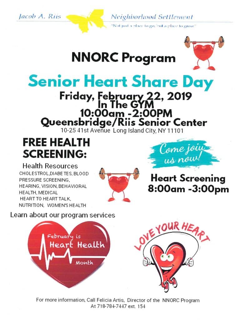 Senior Heart Share Day » Jacob A. Riis Neighborhood Settlement