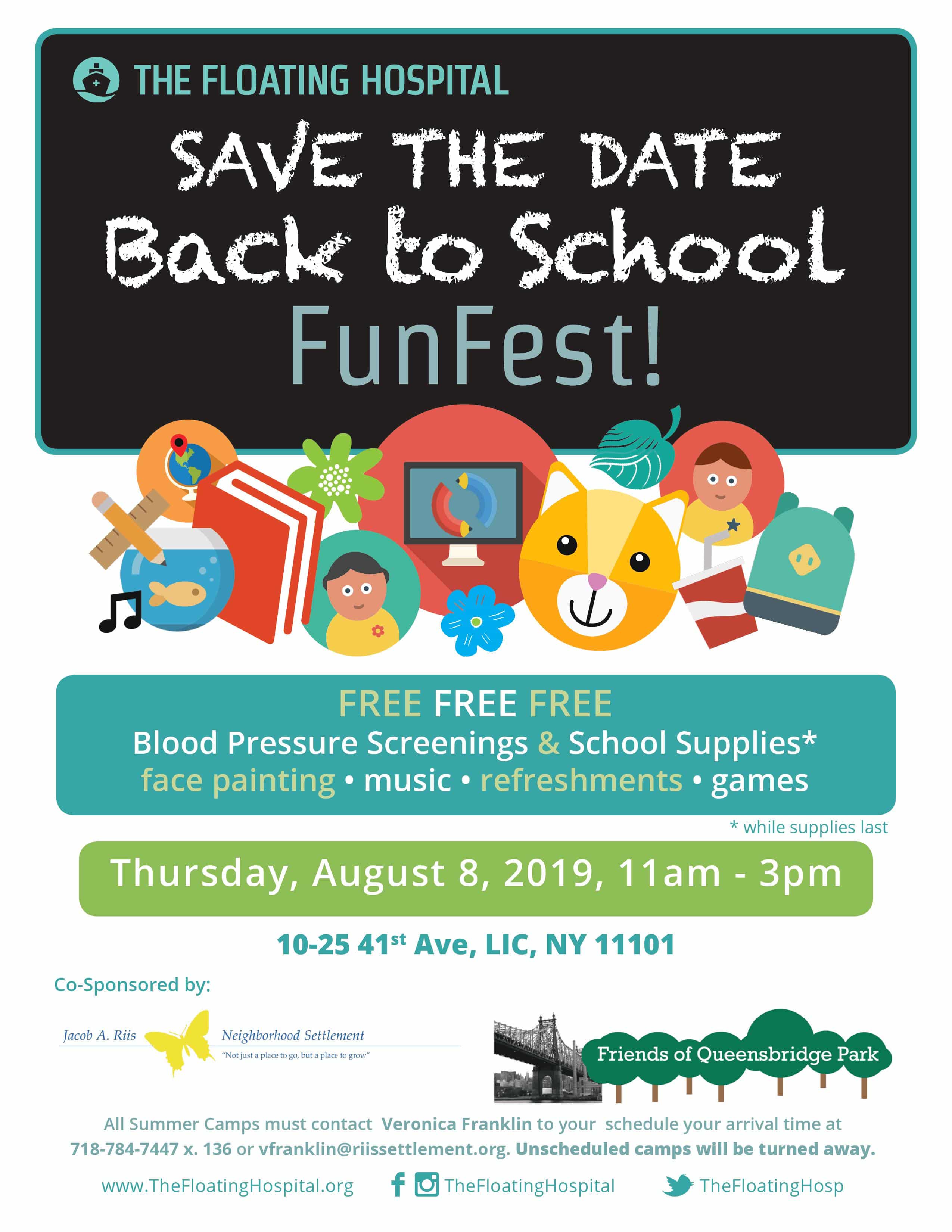 Save the Date Back to School FunFest! » Jacob A. Riis Neighborhood